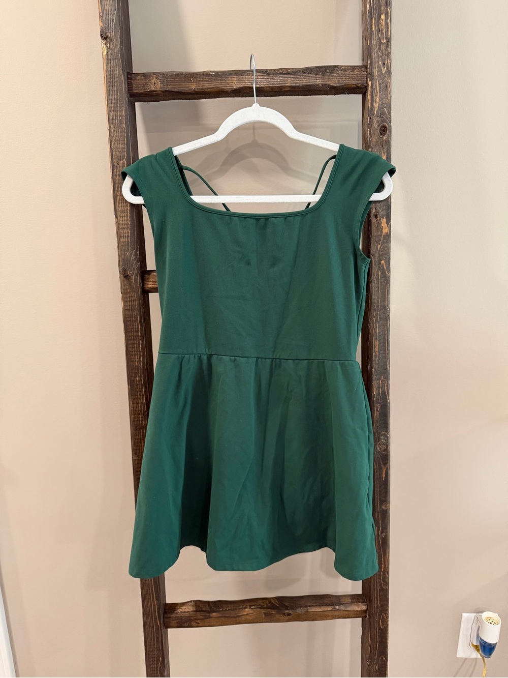 Wild Fable Green Butterbliss Criss-Cross Dress